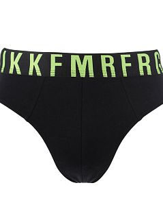 Набор брифов на резинке с логотипом яркими буквами (3шт) Bikkembergs RTBKK1USP16TR
